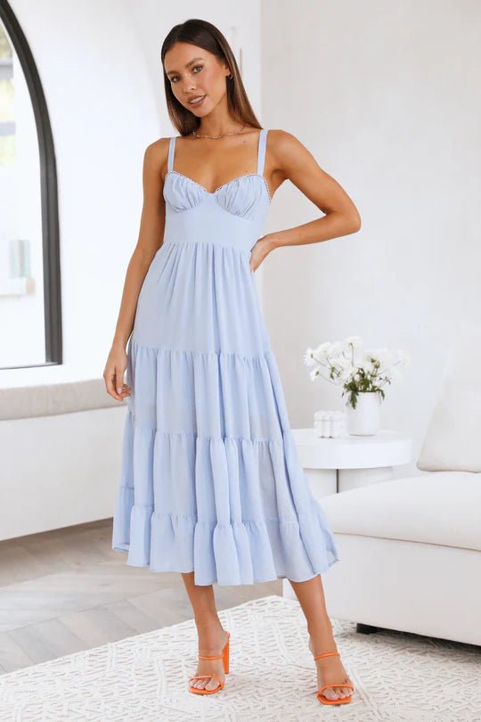 light blue summer dress